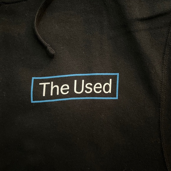 THE USED The Canyon Black Zip-Up Tour Hoodie MEDIUM - Picture 4 of 8